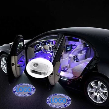2 buc Led-uri auto ușă de lumină Pentru Mercedes Benz S W221 s300 s320 s400 s500 s63 AMG-ul de Lumină Laser Proiector Auto Accesorii Coafura