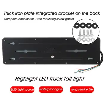 2 buc 24V LED-uri de Camioane Coada de Lumină Trailer Avertizare Lumini Stop Stop Lumina de Frână Spate Inversă de Semnalizare Indicator Camion Autobuz