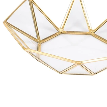 LUDA Stil Nordic Alama + sticla Geometrie Coșuri de Depozitare Cutie de Simplitatea Stilului de Casa Organizator Pentru Bijuterii Colier Desert Plat