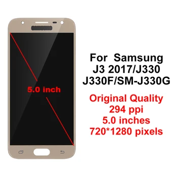 Original, LCD Pentru Samsung Galaxy J3 2017 LCD Touch Ecran Digitizor de Asamblare Control Luminozitate Pentru Galaxy J3 Pro J330F J330 LCD