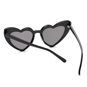 ROYAL FATA mai Noi de Dragoste în Formă de Inimă ochelari de Soare Femei Vintage Negru Roșu Roz Acetat Cadru Gri Maro Lentile de Ochelari de Soare UV400 ss178