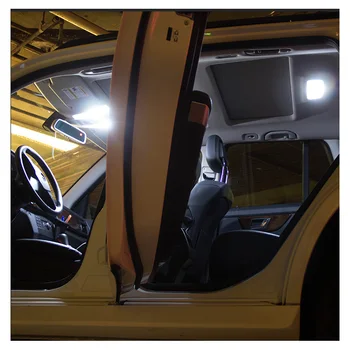 9 Becuri Albe Canbus Interior Auto LED Lumina Plafon Kit potrivit Pentru 2007 2008 2009 Chrysler Aspen torpedou Licență Lampă Nici o Eroare