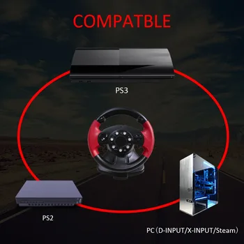 Masina Pentru PS3/PS4, PC, Joc de Curse Volan Simulator 200Degree Rotație Consola Gamepad Dual Motor Pentru D-INTRARE/X-INTRARE/Steam