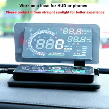 Head-up Display Navigatie GPS Auto de Bord Mount Suport de Telefon Mobil de Film Reflectorizant, Vehicul HUD Smartphone Suport de Montare pentru iPhone