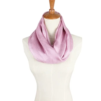 Cuvertură de mătase inel de esarfa femei șifon culoare solidă tub Infinity scarf foulard femme vara retro doamnelor eșarfe