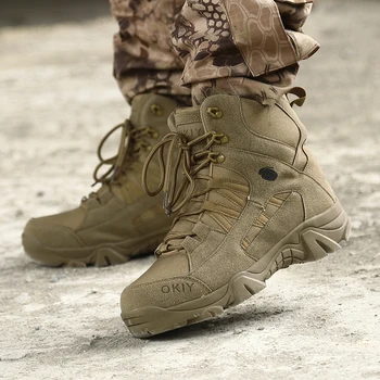 Cungel Noua Moda pentru Bărbați Bocanci Militari Confortabil Glezna Cizme Barbati Pantofi de Lucru Armată Deșert Cizme de Luptă pentru Bărbați Încălțăminte de Zăpadă