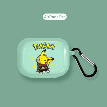 Pikachu AirPods husă de Protecție Anti-picătură de Desene animate Drăguț AirPods Pro 1/2 Generație Wireless Bluetooth Cască de Protecție Coajă