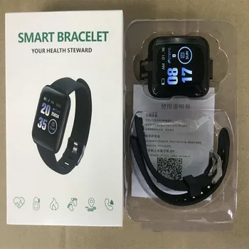 116plus Brățară Inteligent Impermeabil Fitness Tracker Ceas Heart Rate Monitor de Presiune sanguina Pedometru Smart Band Femei Bărbați 6655