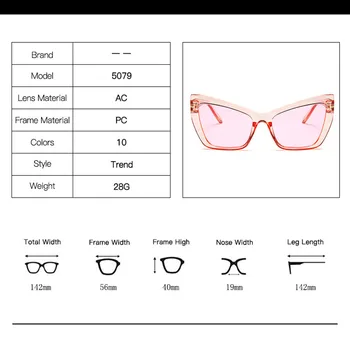 2020 noua moda supradimensionate cutie ochelari de soare sexy clasic ochii de pisica femei ochelari de soare