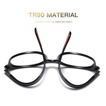 JackJad 2020 Moda Moderne Rotund Stil TR90 Polarizat ochelari de Soare Roșu Nituri de Epocă Brnad Design Ochelari de Soare Oculos De Sol A599