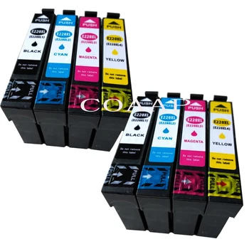 8 Pack 220 T220 Cartușe de Cerneală xl Pentru XP424 XP320 XP420 WorkForce WF-2630 WF-2650 WF-2660 printer 6686
