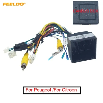 FEELDO 1 BUC 16-pin Android Auto Stereo, Cabluri Pentru Peugeot 308(2016)/4008(2017)/508L(2019)/Citroen C3 XR(2019)/C5 AIRCROSS