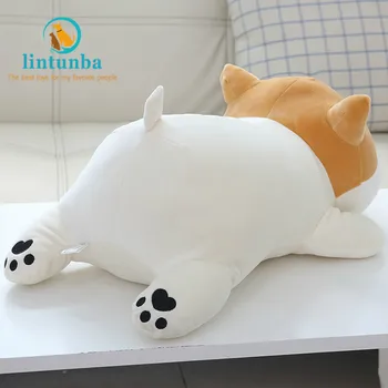 60/90cmCute Grăsime Shiba Inu Câine de Pluș Jucărie de Pluș Moale Drăguț Animale Desene animate Perna Cadou Minunat pentru Copii Baby ChildrenGood Calitate