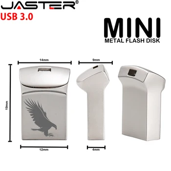 LOGO-ul personalizat de Metal Mini-USB3.0 Flash Drive 4GB 8GB 16GB 32GB 64GB 128G Viteza Mare de stocare Pen-Drive Cadou Stick de Memorie De Capacitatea Reală