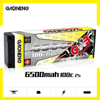 Gaoneng BNG 6500mAh 2S/3S/4S 7.4 V 11.1 V 14.8 V 100C Acumulator LiPo Hardcase T Plug pentru 1:8 1/8 RC Masina de patru drive off-road, Masina RC 6902