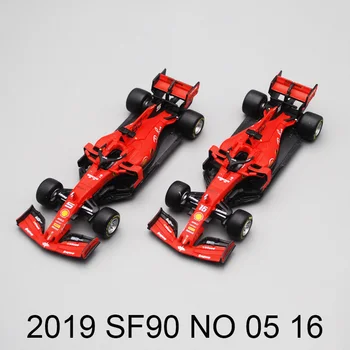 Bburago 1/43 1:43 2019 SF90 Ferrari Leclerc Vettel No5 No16 F1 Formula 1 Masina de Curse turnat sub presiune Display din Plastic Model de Jucarie pentru Copii