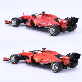 Bburago 1/43 1:43 2019 SF90 Ferrari Leclerc Vettel No5 No16 F1 Formula 1 Masina de Curse turnat sub presiune Display din Plastic Model de Jucarie pentru Copii