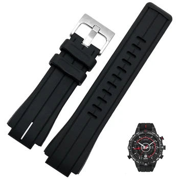 Cantitate mare de cauciuc watchband pentru timex WATCHT2N720 T2N721 TW2T76300 negru rezistent la apa curea silicon sport 28*16mm