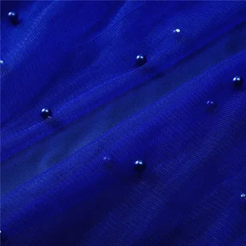 Eleganta Pentru Femei Rochie De Toamna Perla Ștrasuri Din Mărgele Ochiuri Maneca Rochii Tunica Negru Roz Albastru Cu Maneci Lungi, O Mini-Linie De Partid Rochie