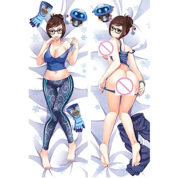 Anime Overwatches Sexy pernă Acoperă OW Mila Widowmaker fata de Perna 3D față-verso, lenjerie de Pat Îmbrățișându Corp față de pernă Personaliza 05