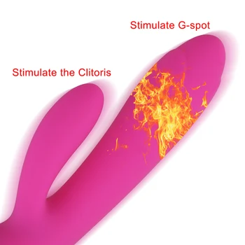 Încălzit Vibrator Rabbit Vibrator pentru Femei Anal Plug Jucărie Sexuală Stimulator Clitoris Masturbari sex Feminin Mașină de Cuplu Instrumente Adult Magazin