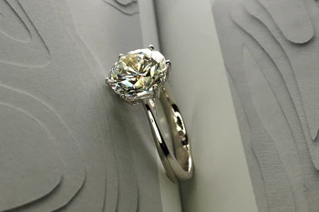 De lux de 4 carate piatra Simulate inele pentru femei din argint inele de logodna sona piatra inel de nunta,Transport Gratuit!