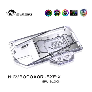 Bykski N-GV3090AORUSXE-X,3090 3080 GPU Apă, Bloc Pentru Gigabyte AORUS RTX 3090 3080 XTREME,Card Grafic Radiator,VGA Cooler ARGB