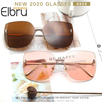 Elbru Fara rama ochelari de Soare pentru Femei ochelari de Soare Ochi de Pisica Vintage Lady Vară Stil de ochelari de Soare de sex Feminin Retro Ochelari Oculos Feminino