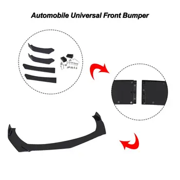 4buc Universal Auto Bara Spate Buza Difuzor Splitter Spoiler Zero Protector Bara Fata Automobile Buze Body Kit Eleron