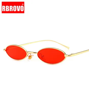 RBROVO 2021 Nou Aliaj de ochelari de Soare Femei Oval Doamnelor Ochelari Cadru Mic Ocean de Lentile de Ochelari de Soare Femei Bărbați Zonnebril Femei UV400