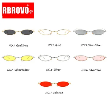 RBROVO 2021 Nou Aliaj de ochelari de Soare Femei Oval Doamnelor Ochelari Cadru Mic Ocean de Lentile de Ochelari de Soare Femei Bărbați Zonnebril Femei UV400
