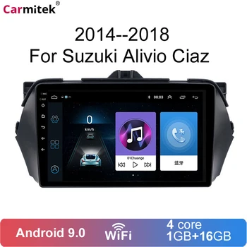 Masina a juca DSP 4G+64G Android 9.0 wifi 4G 2.5 D 9 inch ecran tactil complet pentru SUZUKI Alivio CIAZ-2018 de navigare gps player