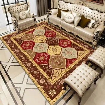 Covor persan canapea pătură lavabil camera de zi dormitor ceai de masă covor persan stil de cristal catifea imprimată covor
