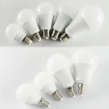LED E27 E14 Bec Lampi AC220V 240V Înaltă Luminozitate Bec de 24W 18W 20W 15W 9W 12W 3W LED 5W E14 Alb Cald Alb Rece