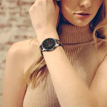22mm pentru Samsung Gear S3 Inox cu Lemn Curea Curea Compatibil Galaxy Watch 46mm Trupa Ceasuri Inteligente Accesorii