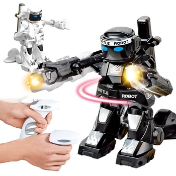 RC robot inteligent 2.4 G Corp Sens Luptă de la distanță de control de Luptă robot de Jucarii Pentru Copii Cadou Jucărie Cu Cutie de Lumină Și Sunet Boxer 7390