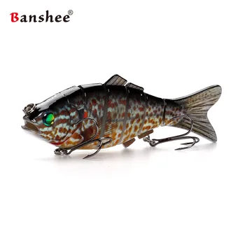 Banshee 140mm 53.5 g VSJ06-6 Wobblere stiuca biban pește Pescuit Nada 6 secțiuni Multi Dinti Realiste de pescuit nada Swimbait