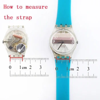 Accesorii ceas pentru copii curea silicon pentru Swatch 12mm femei curele de ceas în jurul valorii de încheietura mâinii lungi de cauciuc sport curea
