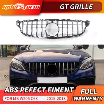 GT grill Nouă versiune pentru C63 amg GT grila C63s styling auto GT racing grila pentru W205 C63 coupe bara fata grila-2018