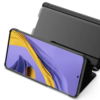 2021 Oglindă Caz Pentru Samsung Galaxy A51 A71 A91 M30S M21 M31s M20 Cazuri Stil Carte Flip Cover Pentru Samsung 51 71 5G 2020 Caz 75