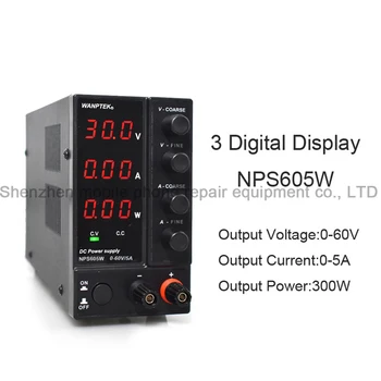 NPS605W 60V5A Mini Comutare Reglabil Regulator de Alimentare DC Mini LED Digital Display Laptop Reparații Rework Pentru Laborator