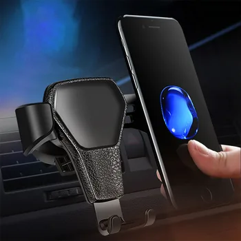 Negru senzor de gravitație suportul auto telefon mobil accesorii, cu evacuare clip, GPS, telefon mobil, iPhone, Xiaomi, Huawei, Samsung
