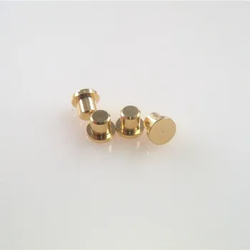 100buc Feminin Pogo Pin Flanșă cu Diametrul de 3.0 mm Înălțime 2.0 mm suprafață Plană Circulară de Contact Pad de sex Feminin placa de Aur de Primăvară conector
