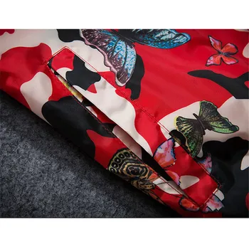 Floare fluture de imprimare cuplu jacheta 2020 primavara toamna om nou și femei de moda roșu impermeabil în aer liber subțire cu glugă haina LD1264