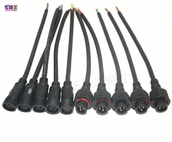 5,10 3 perechi de conectori cu Pini de sex Masculin la Feminin rezistent la apa Cablu IP68 3pin Led conector cabluri pentru modulele cu led-uri ws2811 2812b benzi cu led-uri