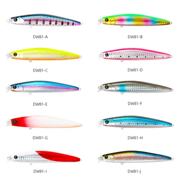 TSURINOYA apă Sărată Plutitoare de Pește Pescuit Nada HUNTER 110SR DW81 110mm 15.5 g Superficial Gama Creion Momeala Biban Stiuca Jerkbait