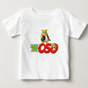 Vara Tricouri Copii din Bumbac cu Maneci Scurte T-shirt Agentul Special Oso de Desene animate t-shirt copii/Baieti/Fete de Top print haine pentru Copii