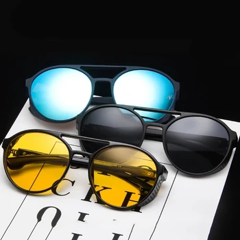 Clasic, Punk ochelari de Soare Barbati de Brand Designer de ochelari de Soare Vintage Ochelari de Soare Barbati Punk Oculos Gafas De Sol UV400