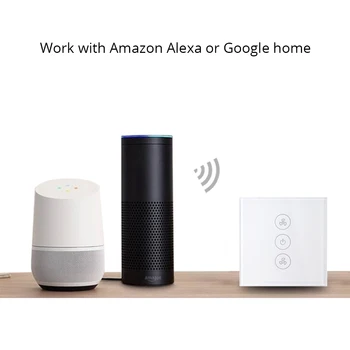 Zemismart UE NE Alexa Google Acasă Inteligent Ventilator de Tavan Comuta WiFi APP Timer Viteza de Grup Viteza de Control Regulament Acasă Comutator de Perete