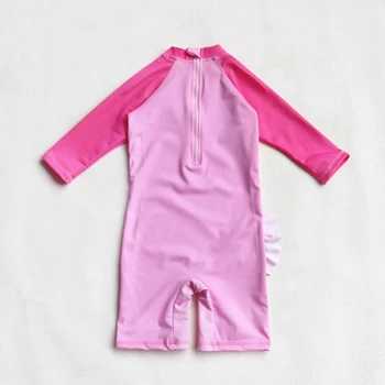 Noi 2019 Fete de costume de Baie Pentru 3~7 Fete Costume de baie Flamingo Copii Costume Copii Costum de Surf Beach Purta Cu Pălărie-SW348